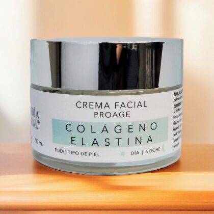crema facial natural de colageno y elastina