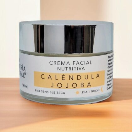 crema facial natural de calendula y jojoba