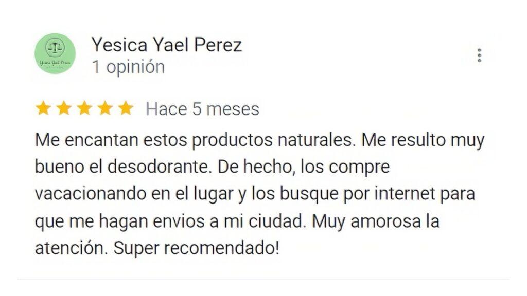 opinion sobre la jaboneria natural