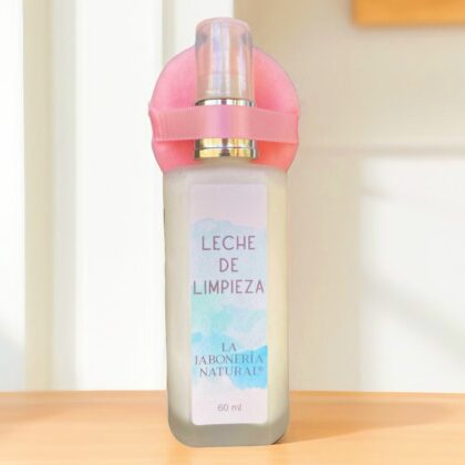 LECHE DE LIMPIEZA FACIAL 60 ml~ Rosas - Aceite de almendras - Aloe Vera